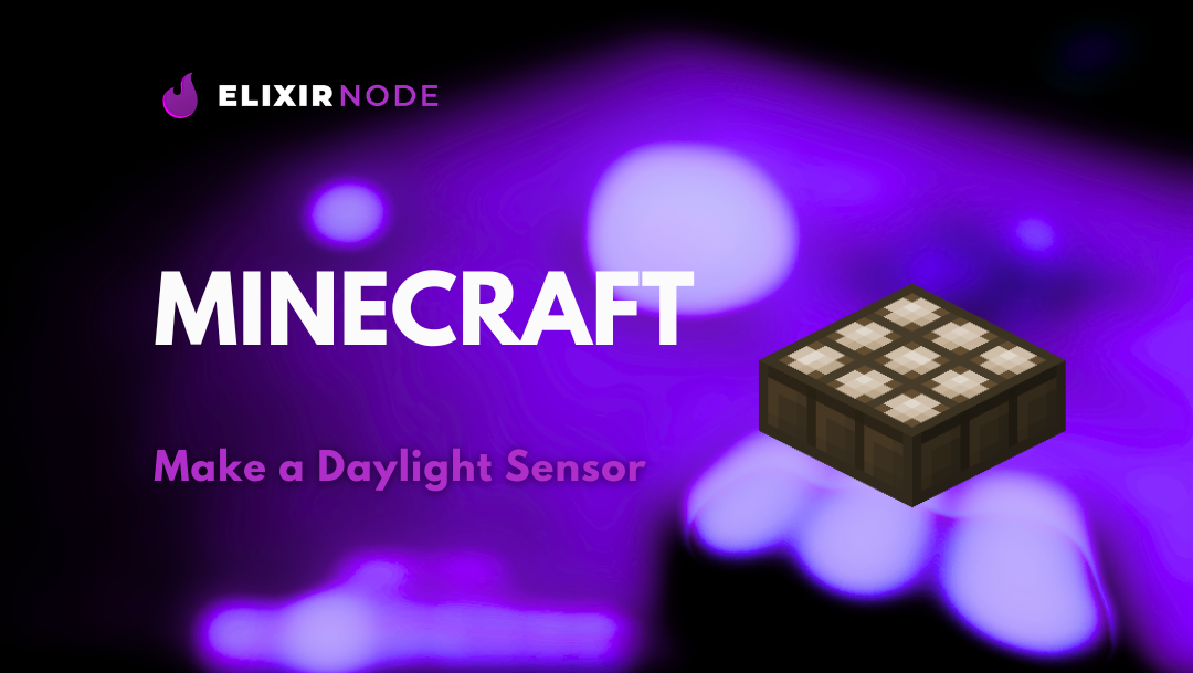 How to Make a Daylight Sensor in Minecraft Background