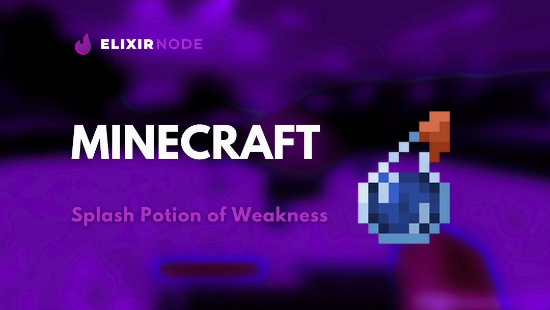 How to Make a Splash Potion of Weakness in Minecraft