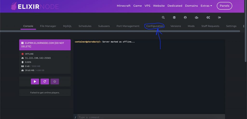 How to switch to Java 16 on game panel for Minecraft server