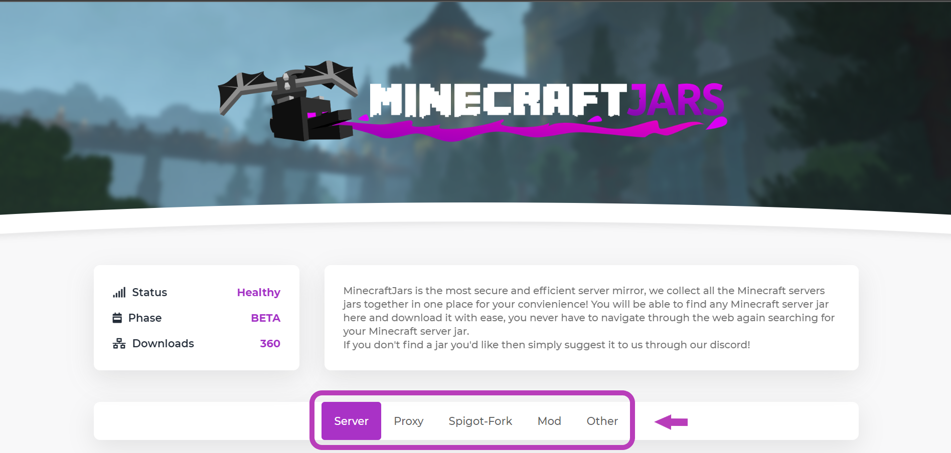 How to download Minecraft server jars