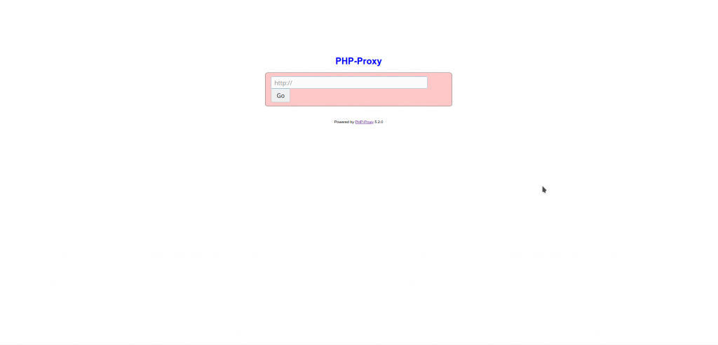 PHP-Proxy home page