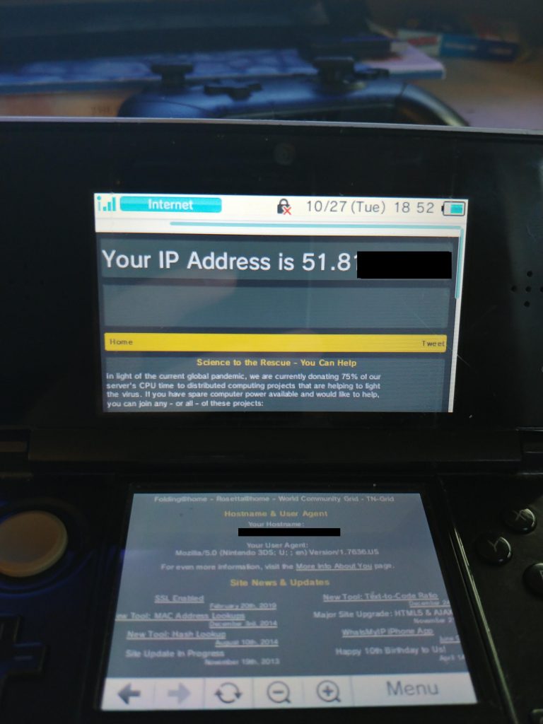 HTTP Proxy on Nintendo 3DS