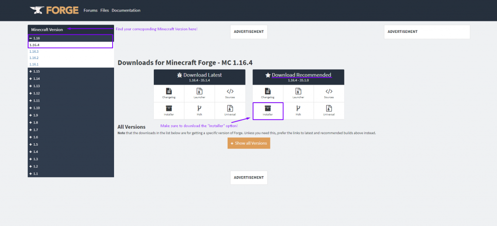 How To Download & Install Forge in Minecraft 1.16.4 